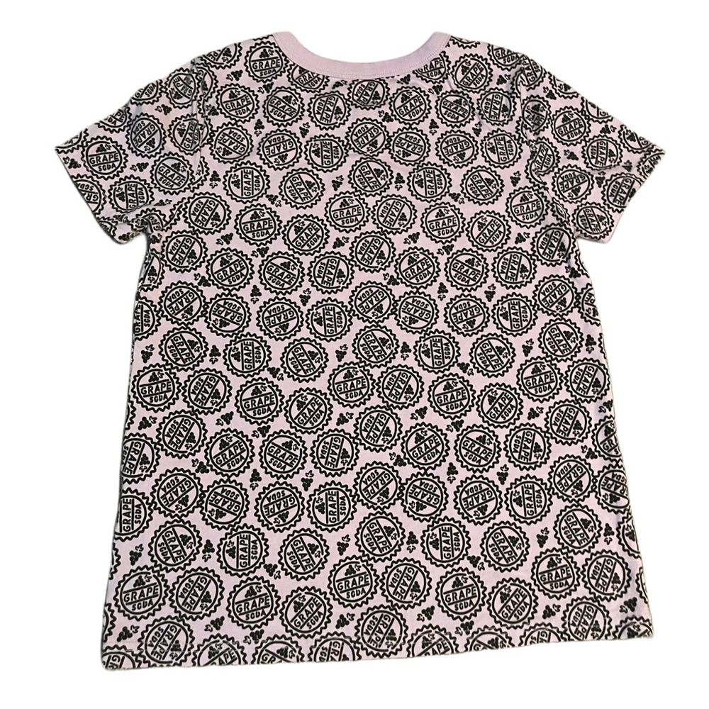 DISNEY UP Grape Soda Cap Lavender & Black Graphic Tee Woman’s Size Small - Picture 3 of 5